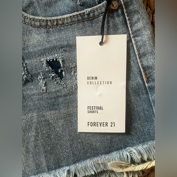 Forever 21 festival shorts denim sz 30 - Picture 4 of 4